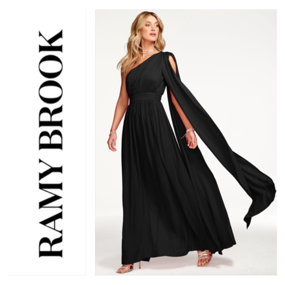 NWT Ramy Brook Athena Dress in Black Size 2